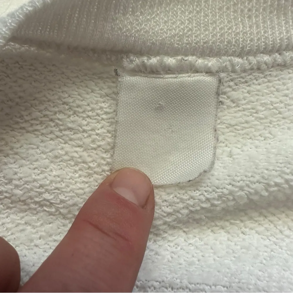 Vintage 80s 90s White Mickey Mouse Face Pullover Sweatshirt XL - Image 7