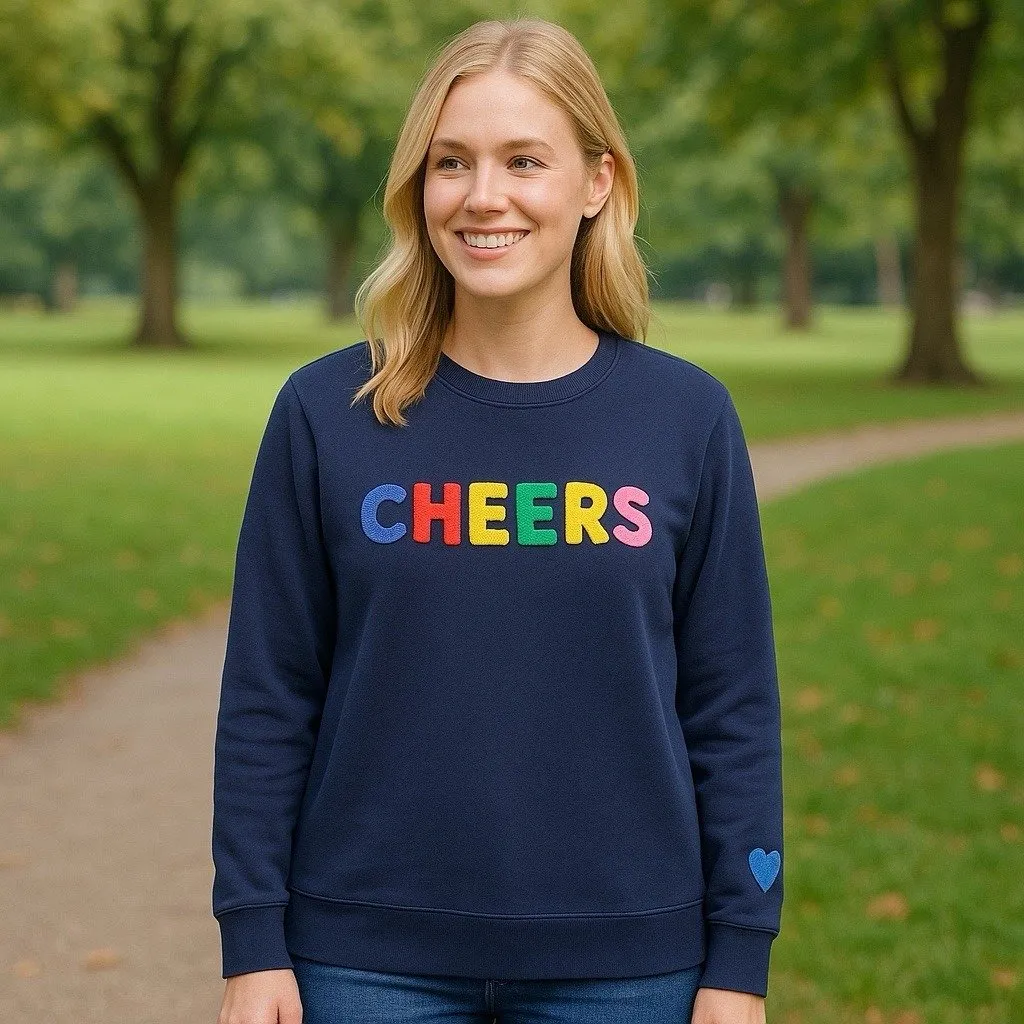 Lane Bryant Cheers Raised Graphic Sweatshirt Comfy Special Occasion 22/24 - Image 2