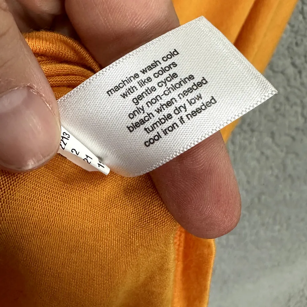 Lane Bryant Top Womens 22/24 Orange V Neck Drop Ruffle Waist Flutter Sleeve Boho - Image 7