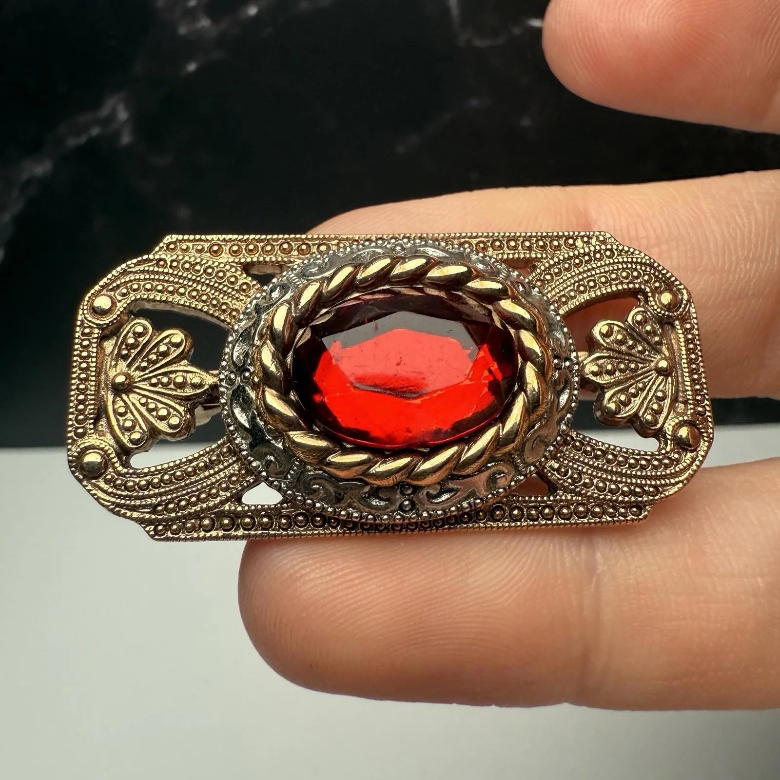 1928 Collection Brooch Pin Lot Of 3 Retro Art Deco Style - Image 4