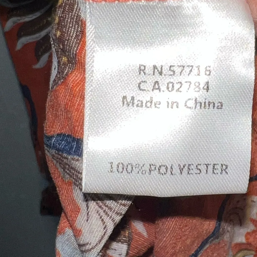 Papillon vibrant orange with lotus flowers sundress. Women’s size medium. - Image 9