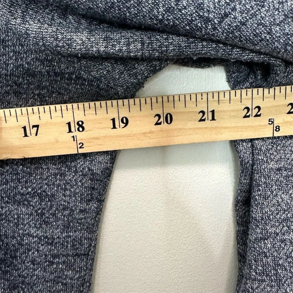 Women's Gray Hooded Flannel Peacoat‎ Jacket Medium Academia Preppy Minimalist - Image 7