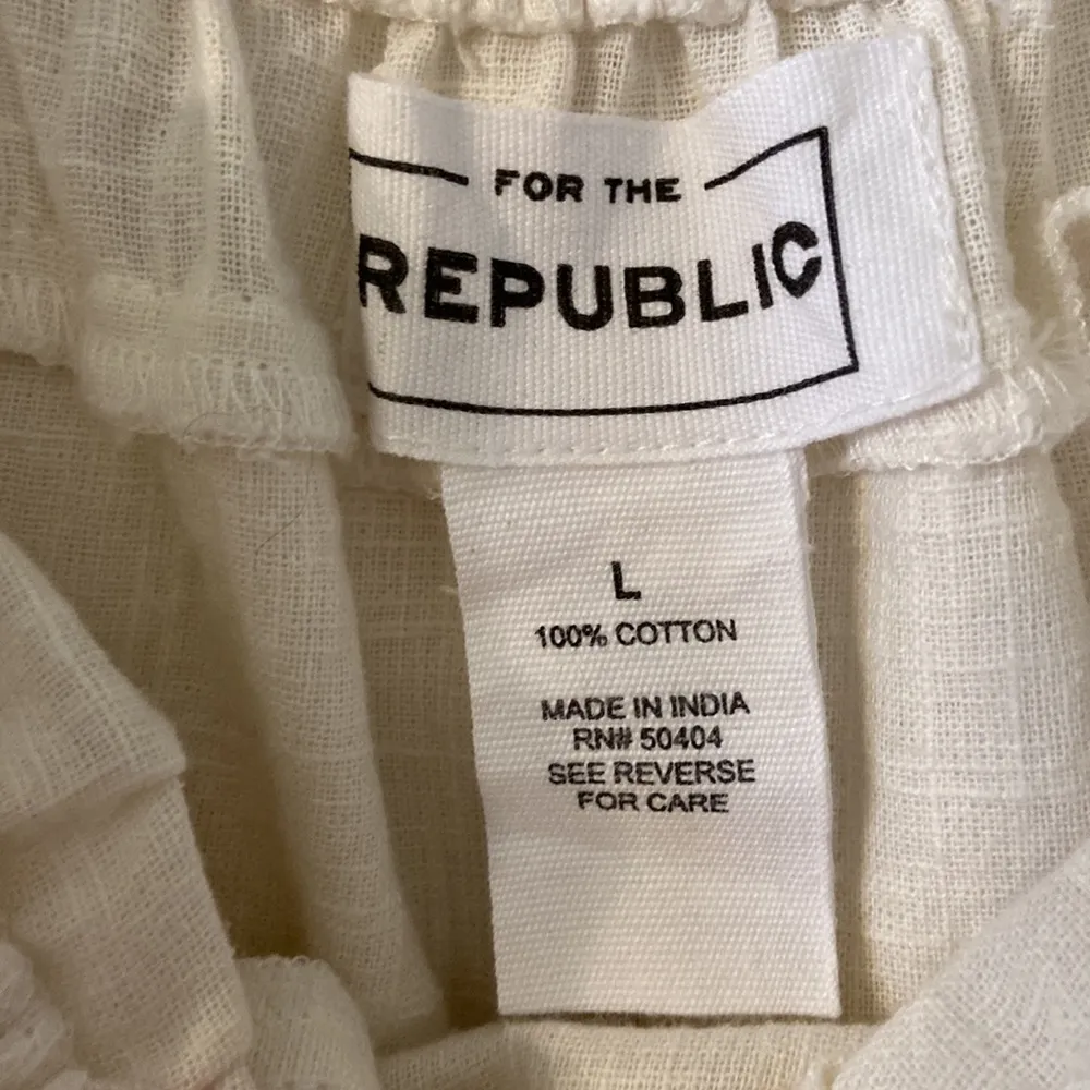 For the Republic Women’s Blouse size L length 22” bust 36” with 3/4 sleeves - Image 2