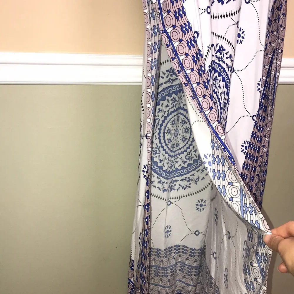 Cupshe Women’s Boho Floral Print Kaftan Beach Swim Cover-Up Dress OSFM One Size - Image 5