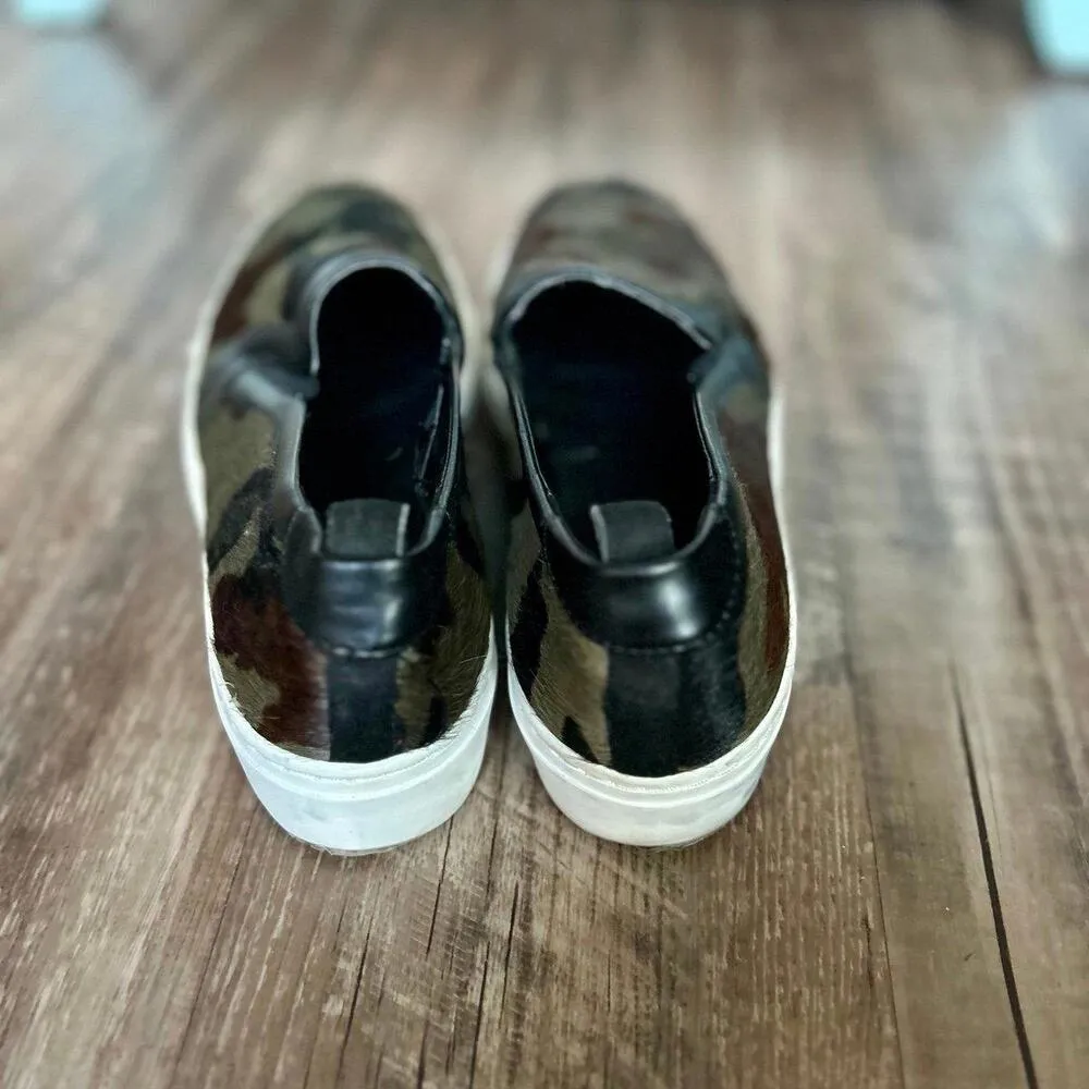 Zara Basic Camo Fuzzy Slip-On Shoes - Image 5