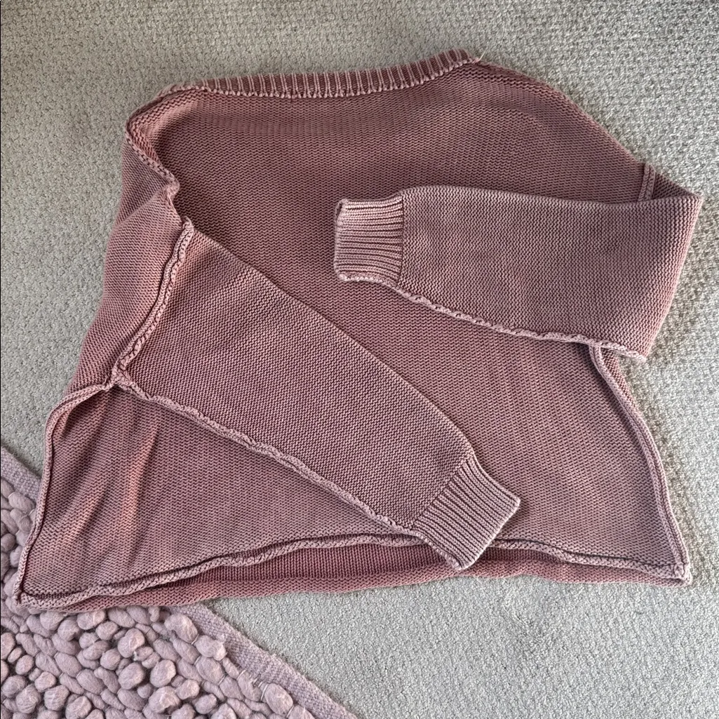 Mustard Seed Mauve/pink size medium Crew Neck Sweater. Mint condition/no flaws - Image 2