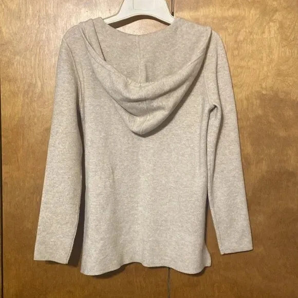 Magaschoni pull over hooded tan sweater size XS - Image 5
