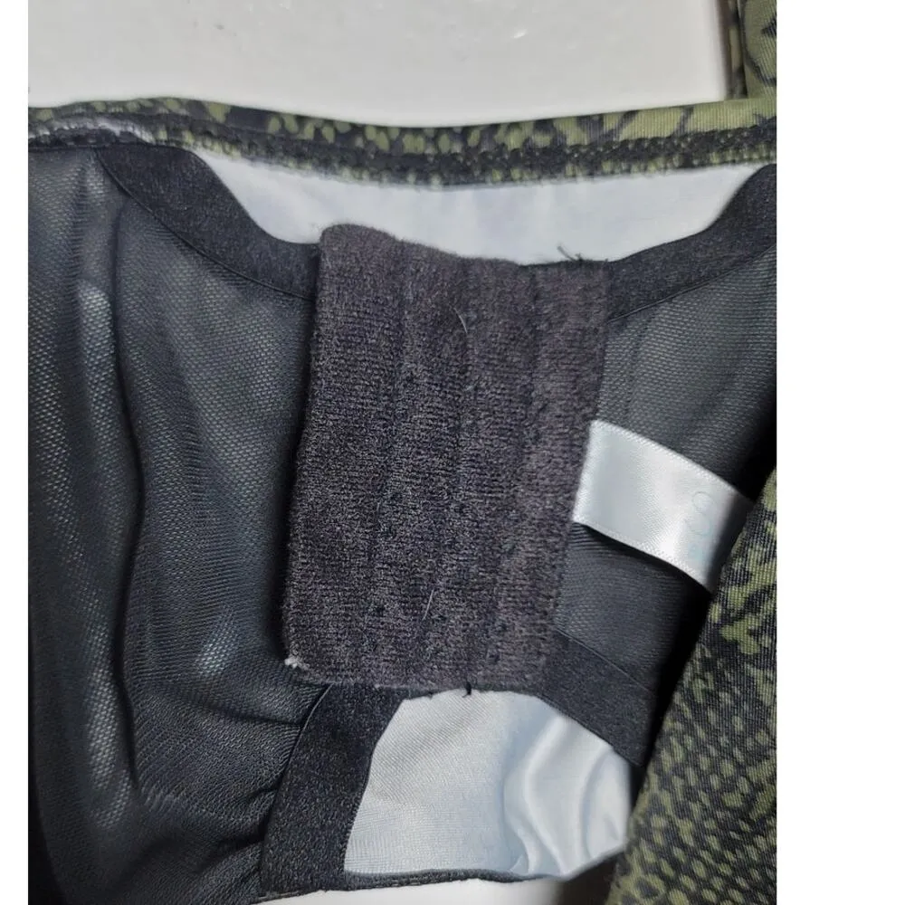 Lane Bryant Cacique Swim Plunge Bikini Top + Swim Brief Neutral Python 44DD 26 - Image 8