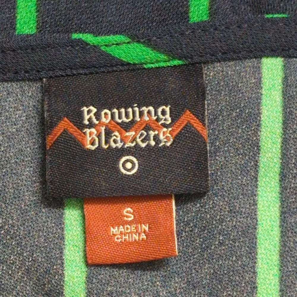 NWT Rowing Blazers X Target Navy Lime Green Striped Sleeveless Maxi Dress Size S Blue - Image 7