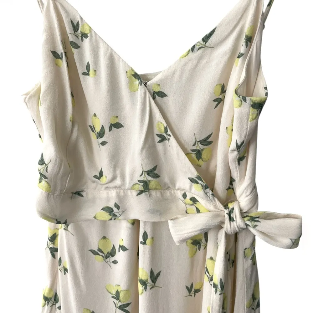 Bloomingdales Lemon Print Tie Front Dress Aqua - Image 4