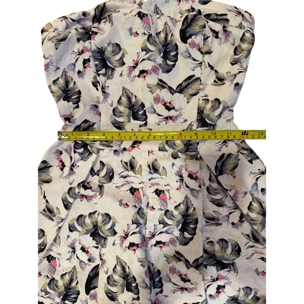 Hollister Women's S Tropical Floral Boho Romper One-Piece Outfit - Image 2