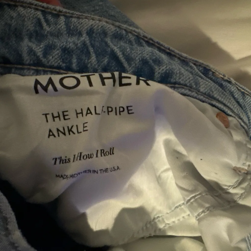 MOTHER Light Blue Ankle & Cropped Jeans Size 31 - Image 6