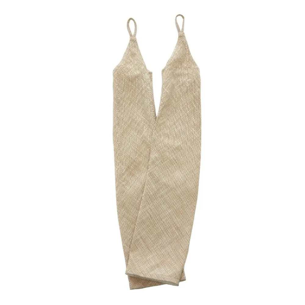 Cult Gaia Womens Gaia's Melange Suiting Gloves in Ecru M/L New Linen Accessory - Image 3