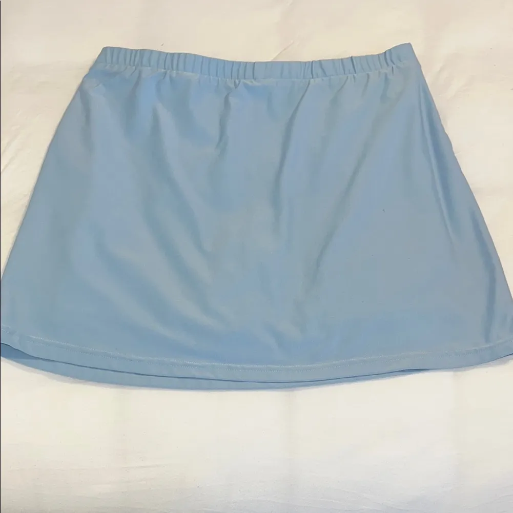 Nike Women's Sky Blue Mini Skirt - Image 6
