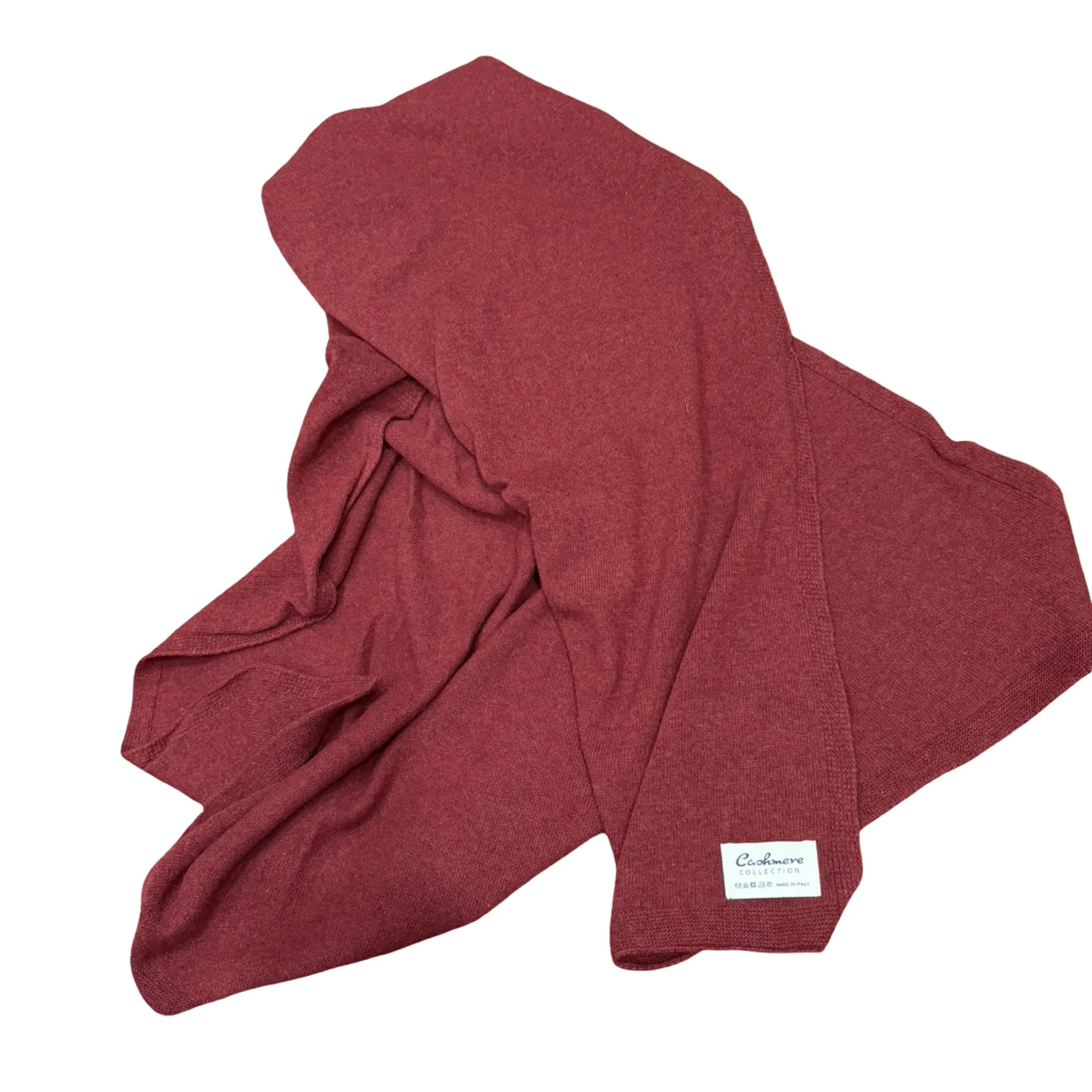 Source Unknown Cashmere Collection Red Scarf - Image 4