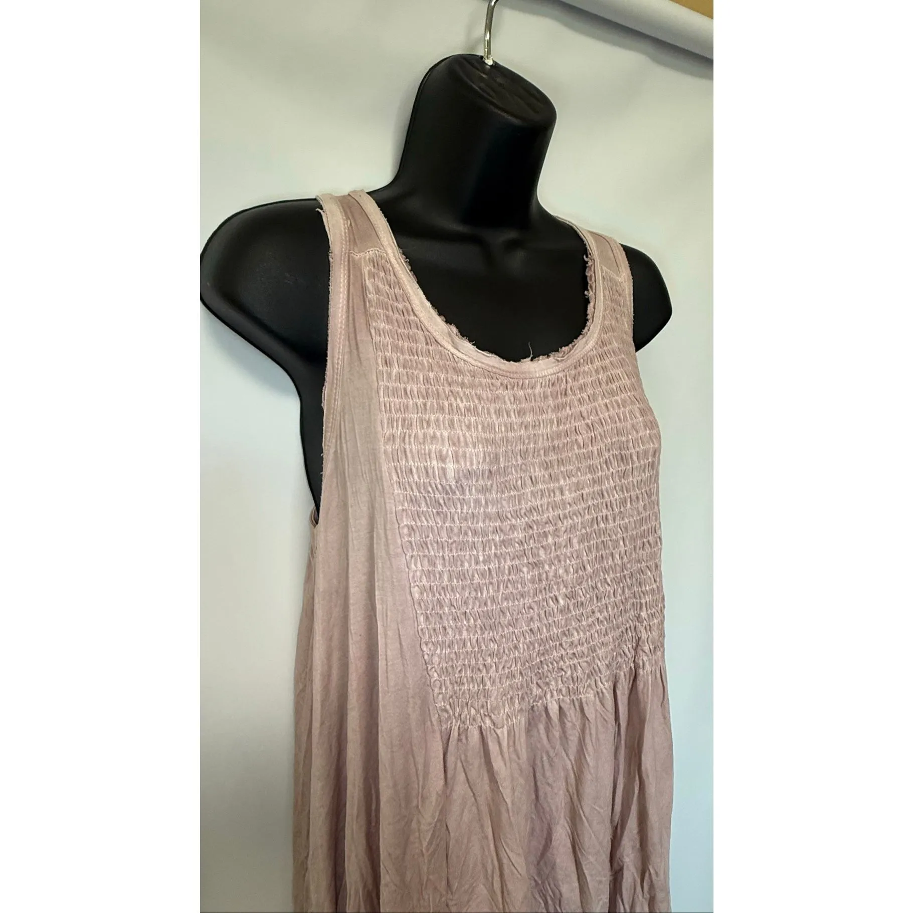 Pol Women top color blush lace up back detail size small - Image 5