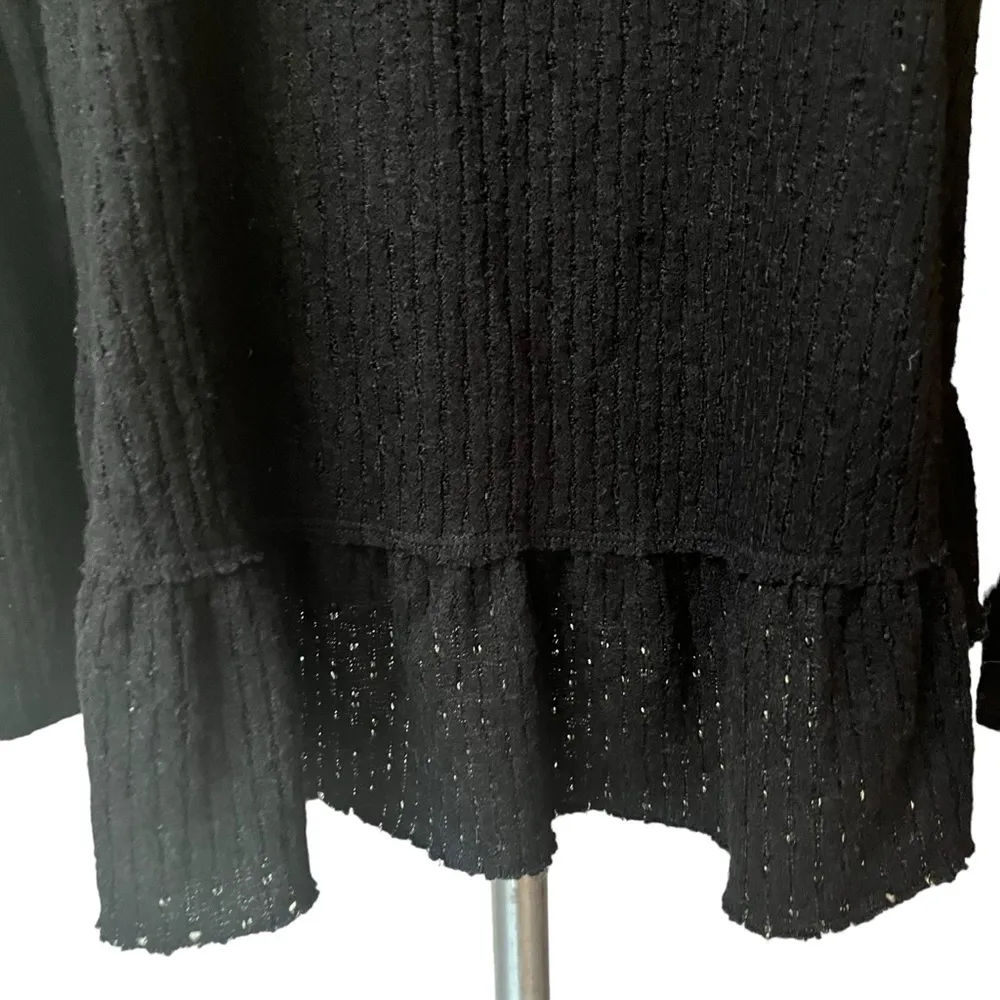 Anthropologie Mauve Addie Ruffled Hacci Pullover Sweater, Sz S - Image 14