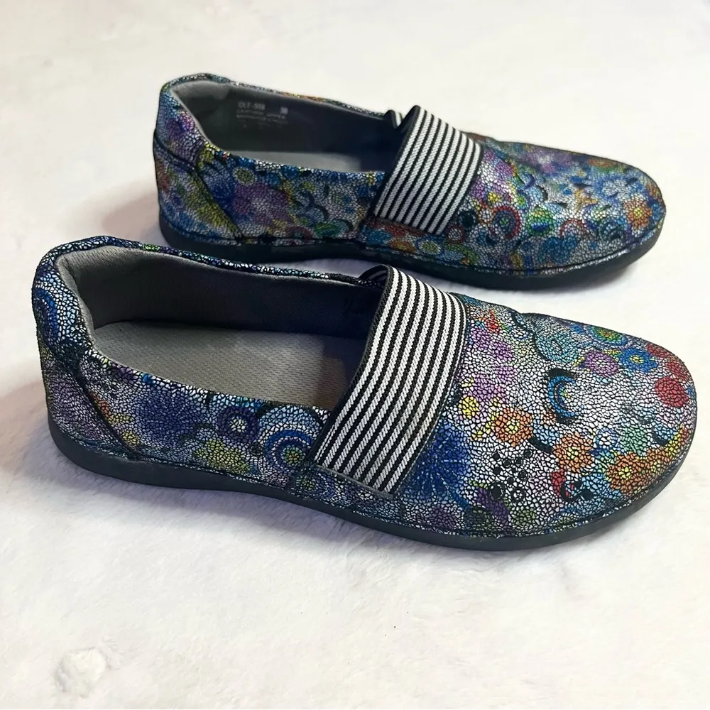 Alegria Glee Hippie Chic Dottie Colorful Women's Slip-On Shoes Size 38 US 7.5-8 - Image 5