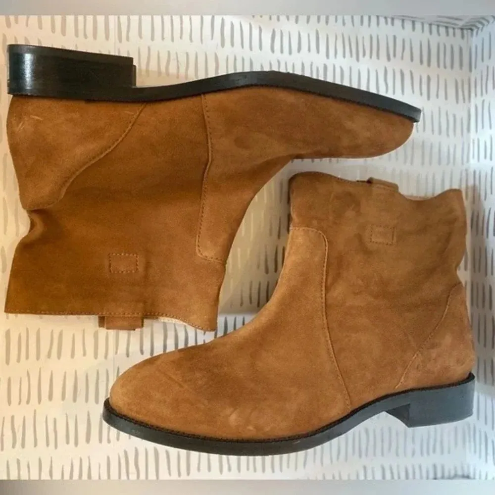 Lands’ End Suede‎ Pull On Boots Women's Size 8.5 Brown - Image 7