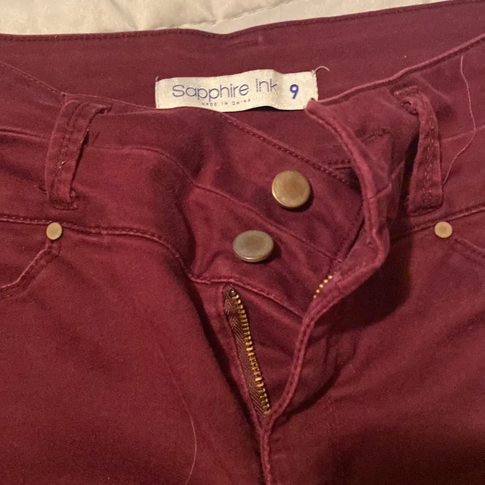 Burgundy jeans by sapphire ink - Image 3
