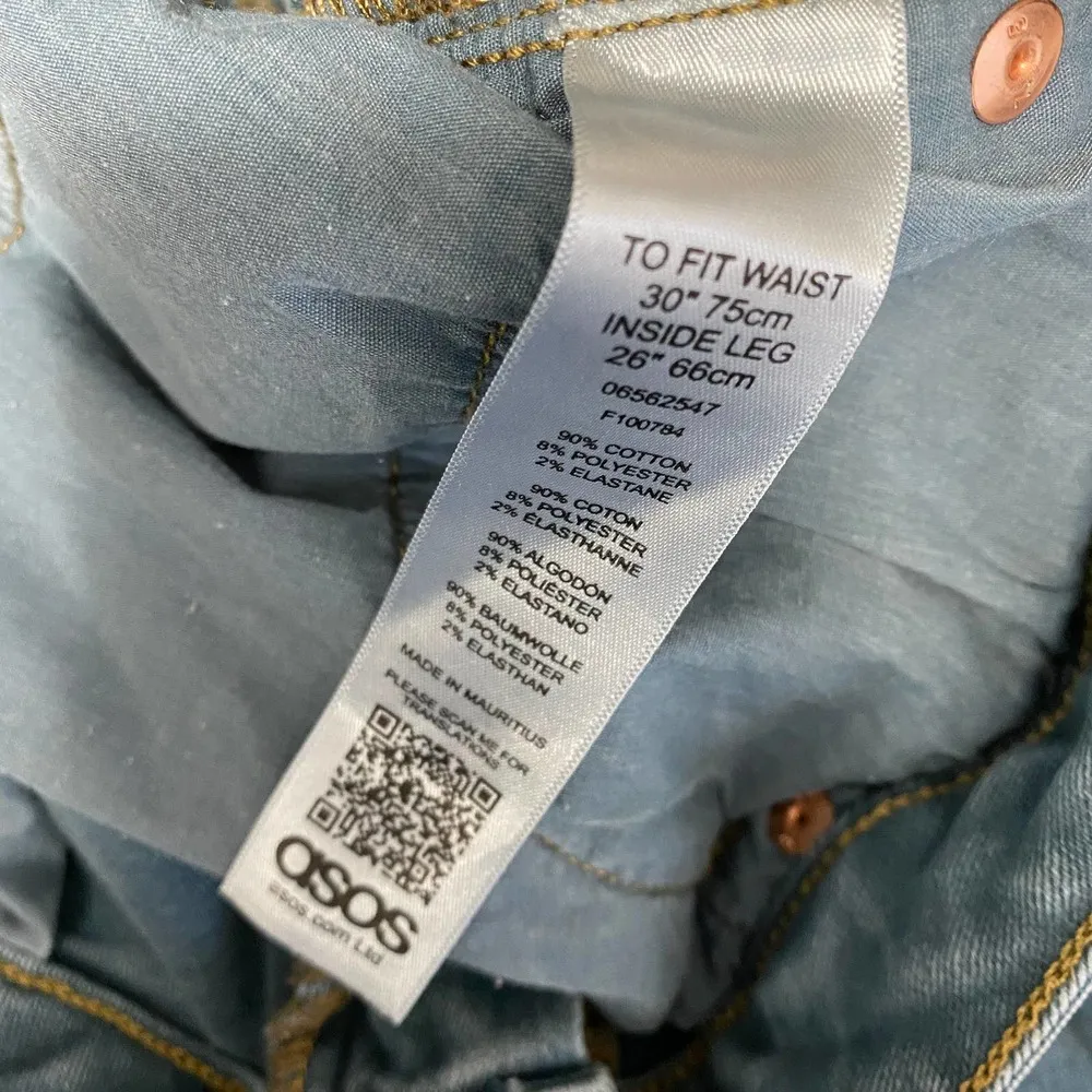 ASOS Blue Cotton Blend Denim Skinny Jeans Women's Size 30 x 26 - Image 6