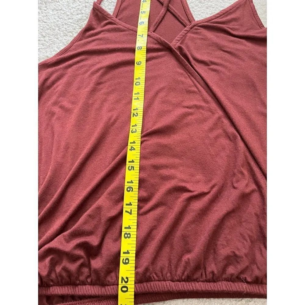 American eagle Outfitters racerback brown soft and sexy strappy wrap tank top XS - Image 9