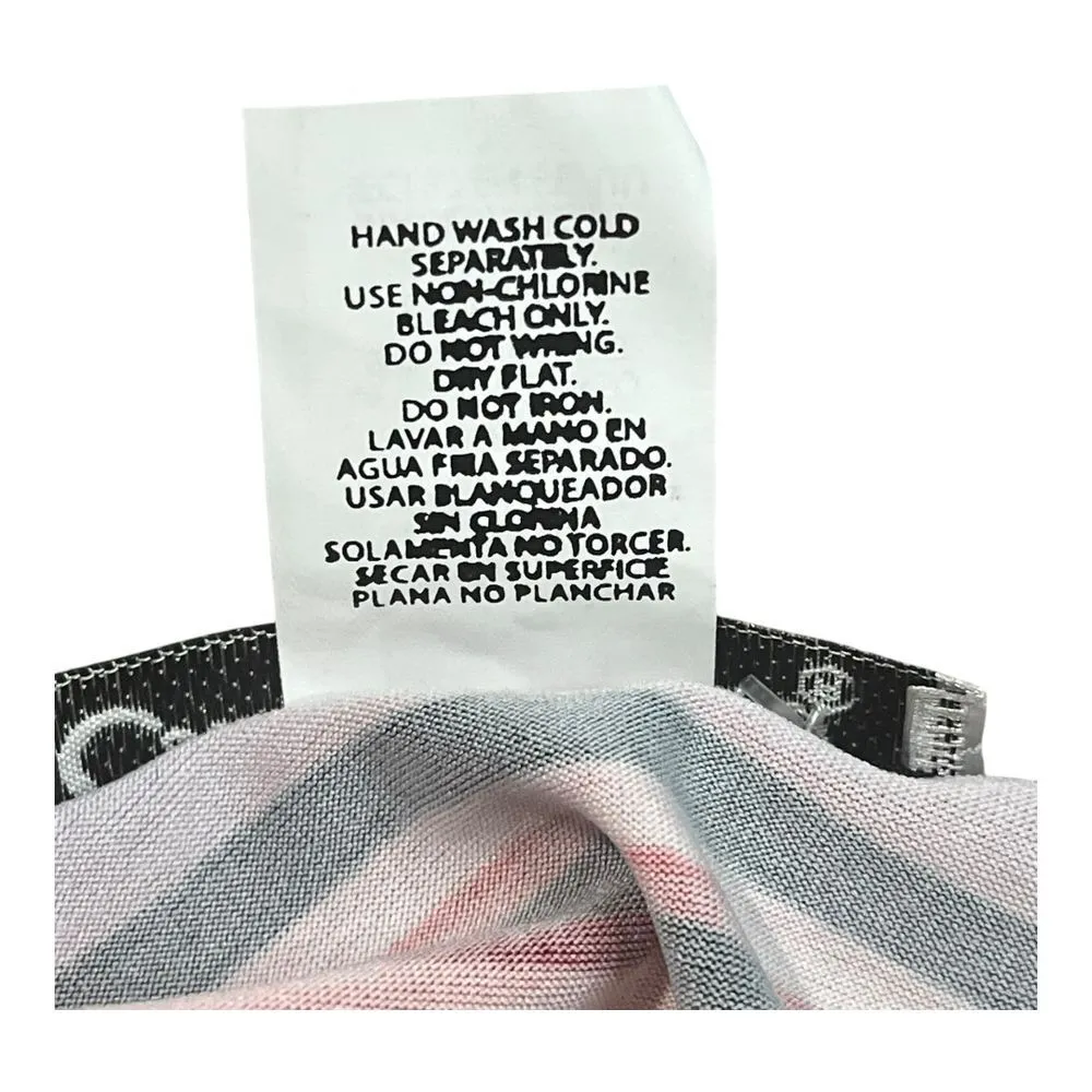 Claudia Richard Floral Rose Smocked Waist Blouse Black Red White Size Medium NWT - Image 6