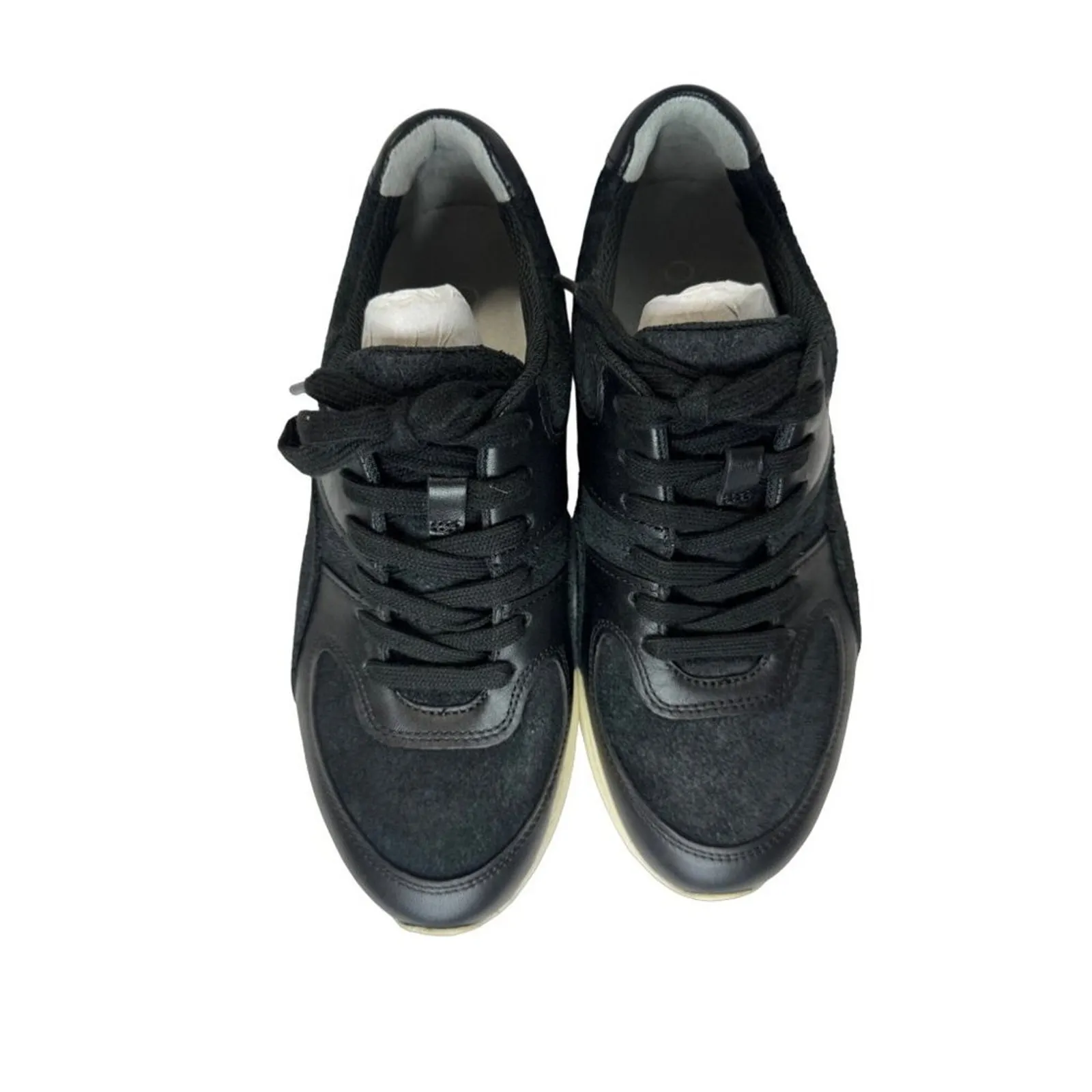 Everlane The Trainer Leather Sneaker Unisex W 7 M 5 Black New Without Box - Image 4