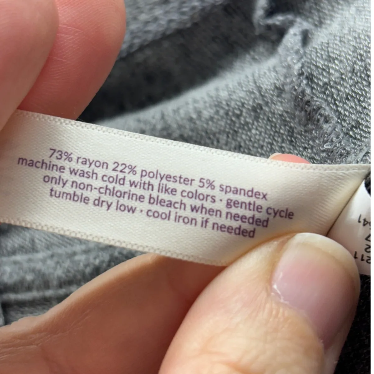 Cacique Women's Size 14/16 Gray Open Front Waterfall Soft Stretch Cardigan - Image 5