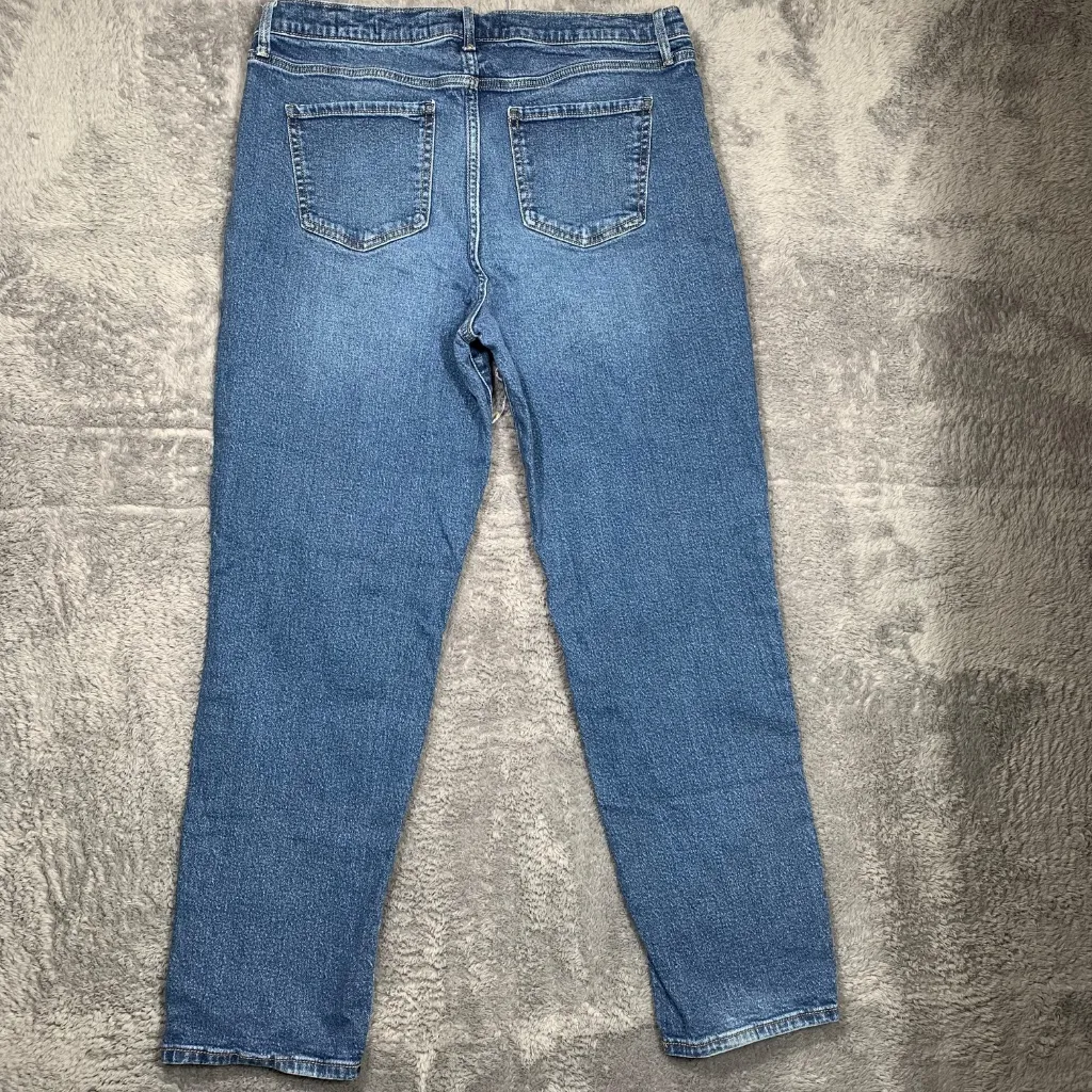 Boyne Women’s Blue Jeans Size 12 Made in Cambodia Classic Fit 99% Cotton - Image 7