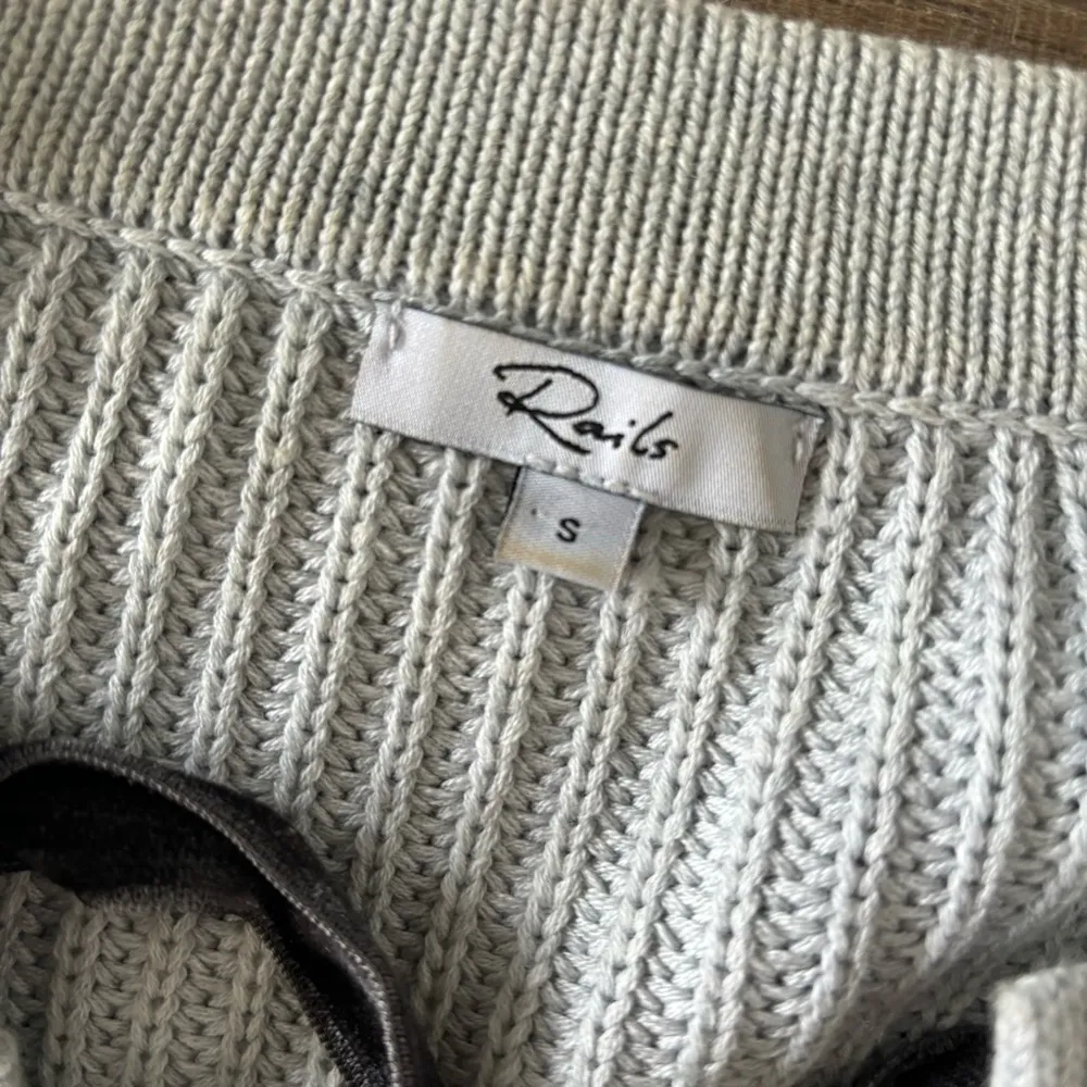 rails olivia heather gray lace up pullover knit sweater - Image 4