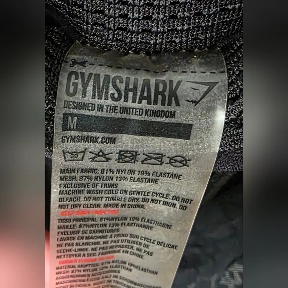 Gymshark Logo Mesh Black Shorts Size Medium - Image 4