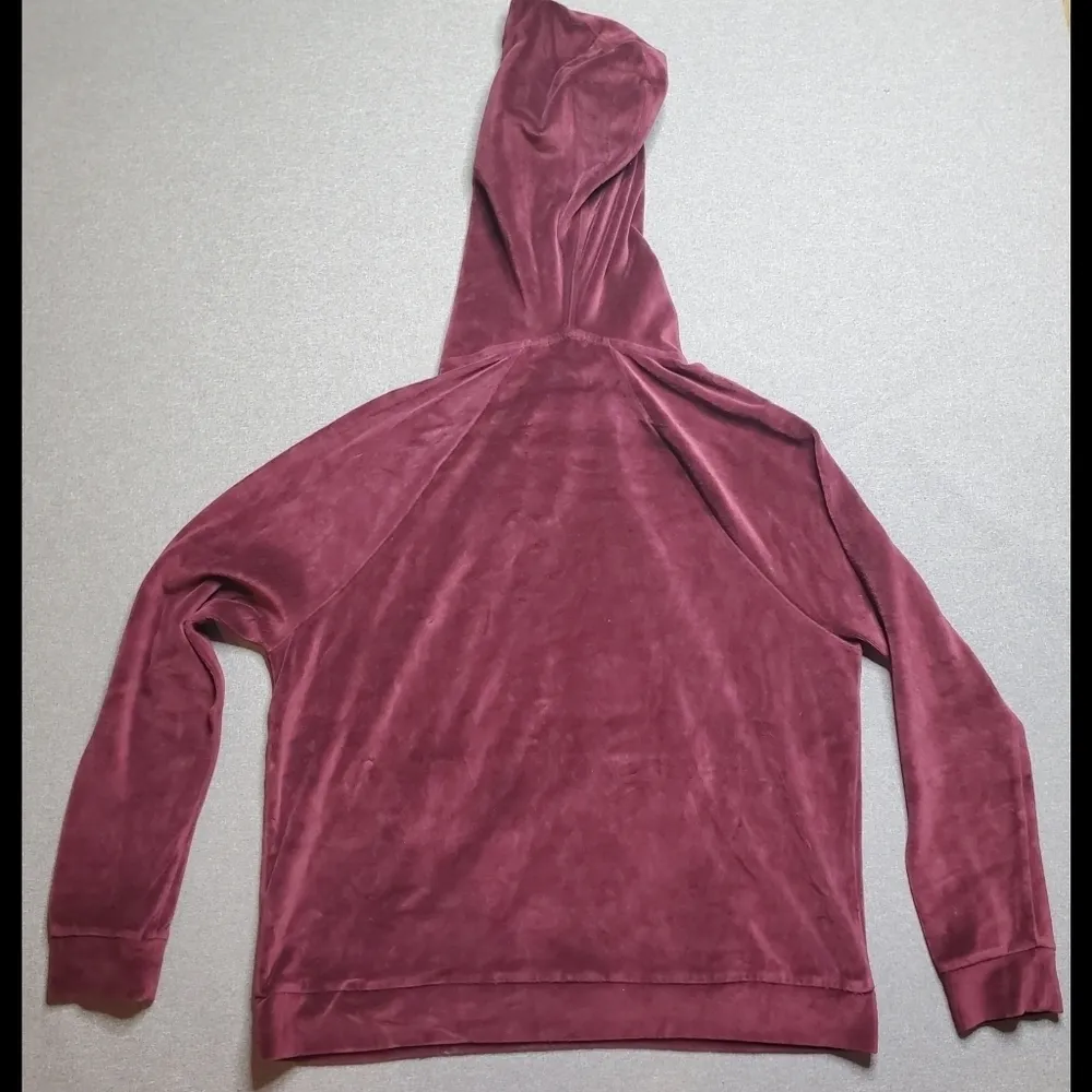 BDG  Velvet Maroon Hoodie - Image 6