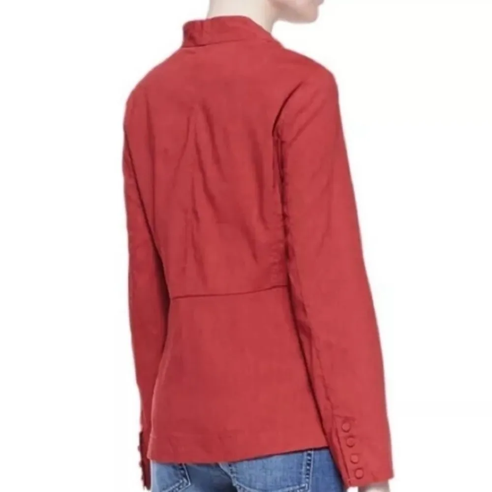 Eileen Fisher Italian Linen Blend Peplum Jacket | XS - Image 3