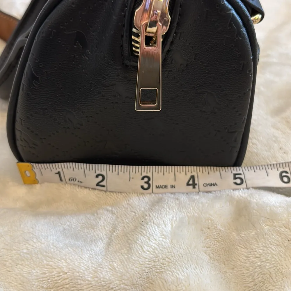 TOPSHOP BRAND MINI BAG VEGAN LEATHER CROSSBODY STRAPS INSIDE ONE POCKET OUSIDE - Image 12