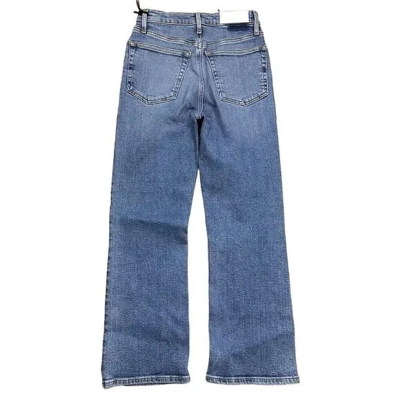 NWT Re/done Women's 70s Crop Bootcut Jeans‎ Size 26 Blue High-Rise Retro - Image 3