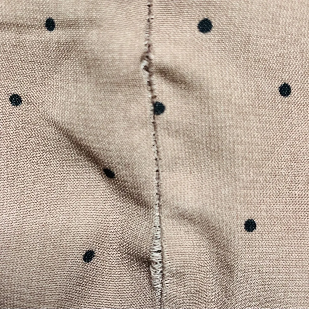 Polka dots loose high waist women’s pants Tan Size M - Image 11