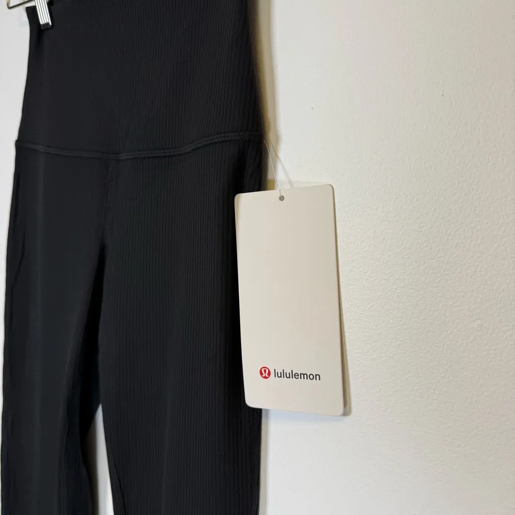 New! Lululemon Align Rib Mini-Flare Regular Black Pant Stretch Women’s Size 2 - Image 4
