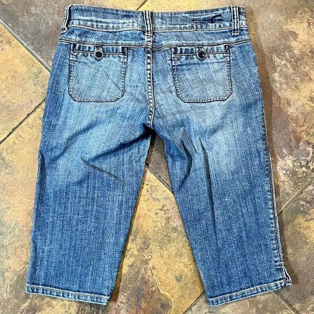 American Eagle Denim Cropped Capri Pants 2 Regular - Image 9