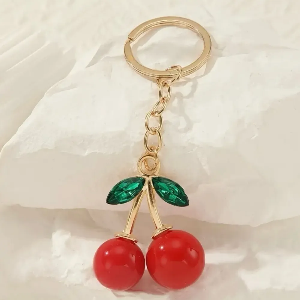 Cherries Keychain NWT Green - Image 4