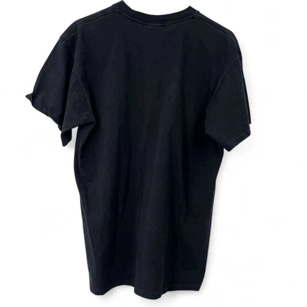 XL Vintage 90's Beverly Hill T Shirt Top Beverly Hills Rodeo Drive Designer Tee Black - Image 4