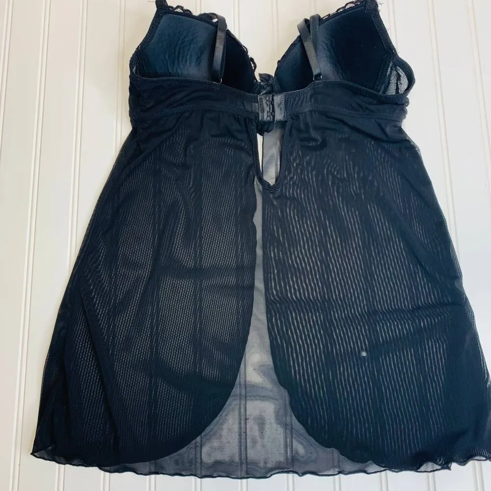 Rampage Intimates Black Chemise Sz Large - Image 6