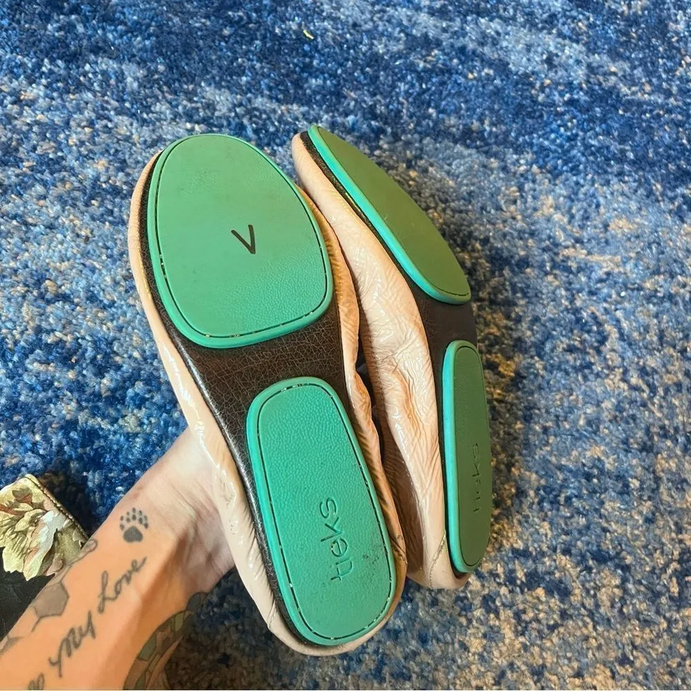 Tieks Biscotti Tan Patent Flats - Image 9