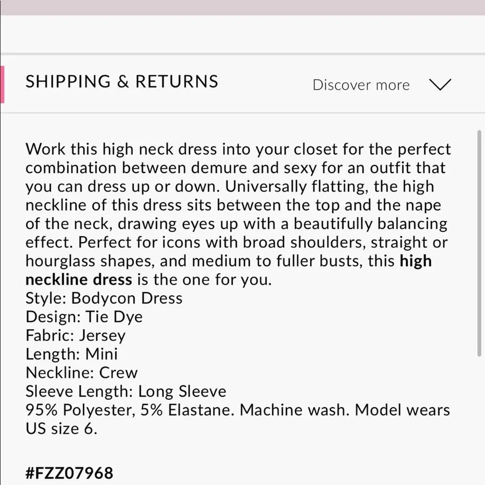 Boohoo Tie Dye High Neck Contrast Stitch Bodycon Mini Dress in Brown - Image 9