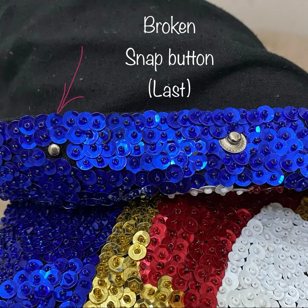 Vintage 80’s Beaded Sequin Christmas Vest L Size L - Image 7