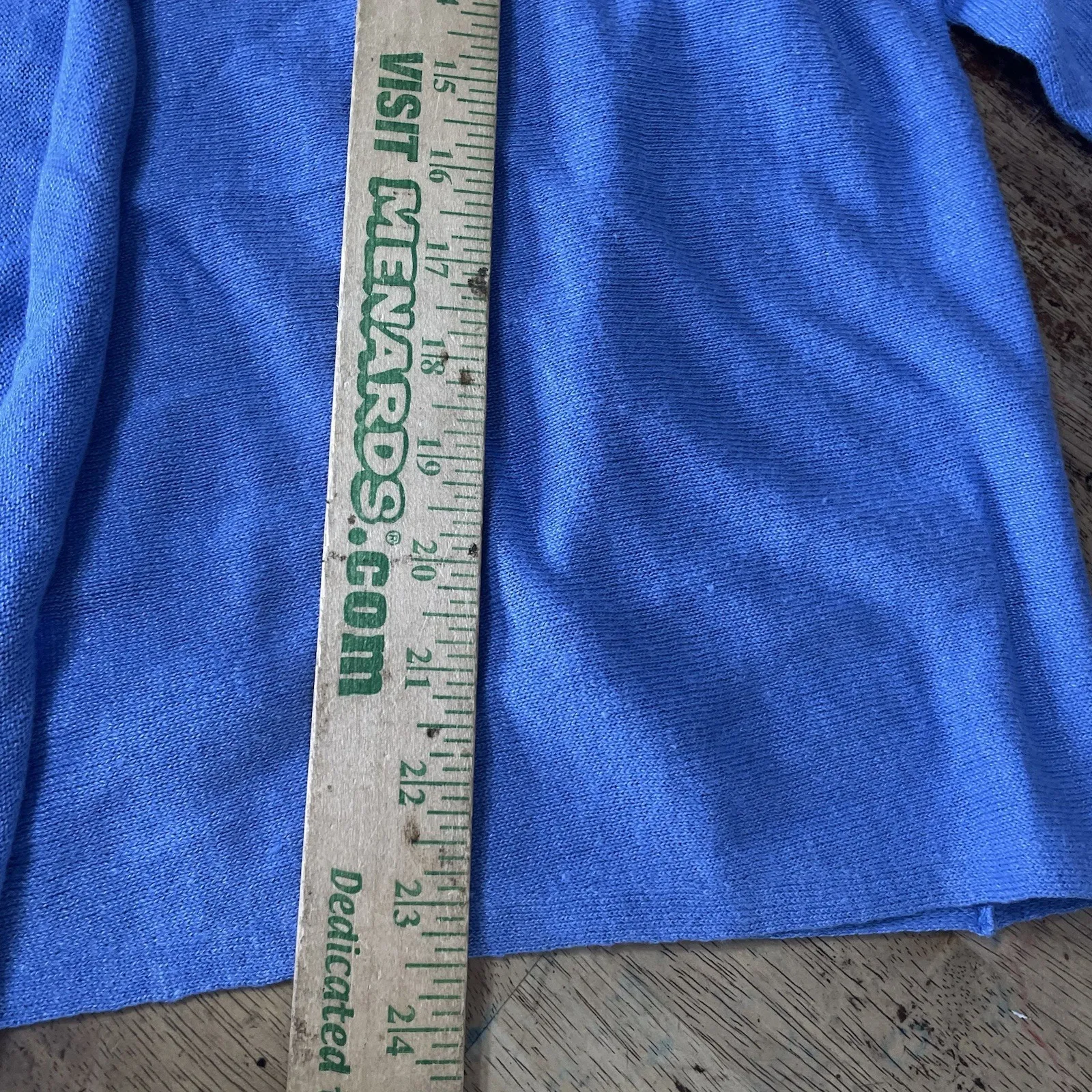 J. Jill Womens Plus Size XL Blue Knit Linen Blend Open Front Duster Cardigan - Image 7