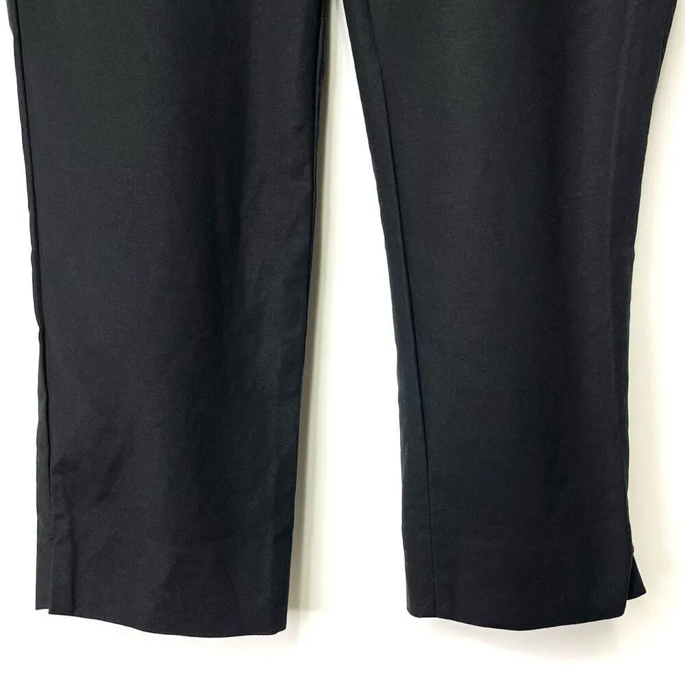 Hilary Radley Mid-rise Slim Stretch Crop Leg Pants (Black) - 8 - Image 6