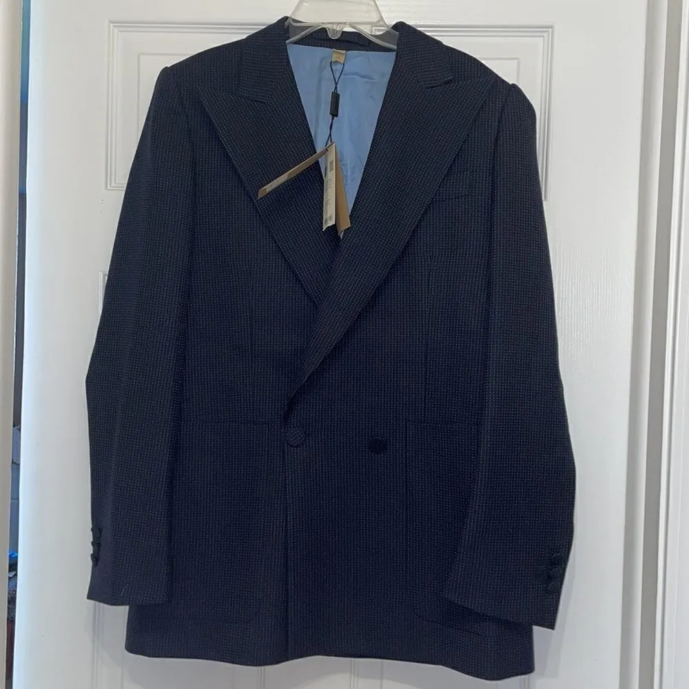 Burberry  Leamington Pindot Wool Single-Button Jacket, NWT - Image 2