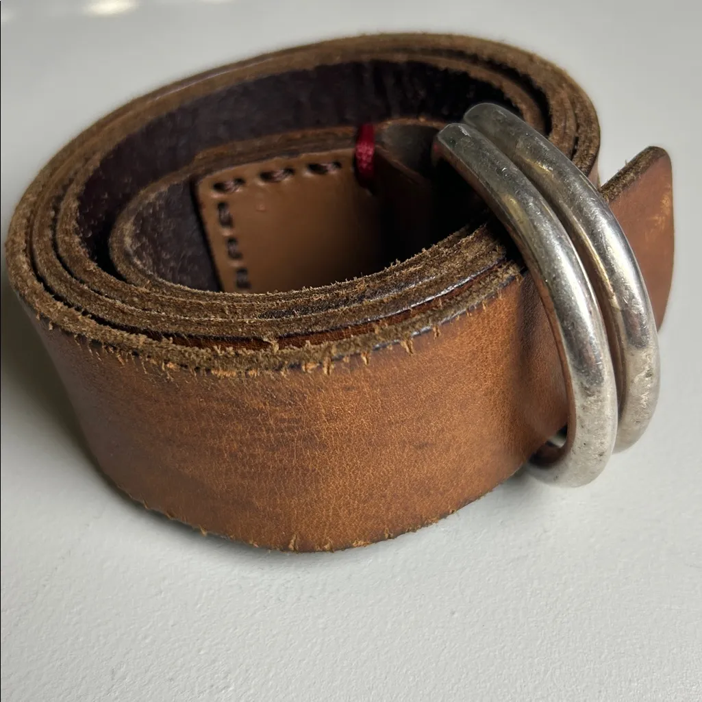 Lucky Brand Leather Belt 37.5" Long 1.5" Wide Vintage Lucky Brand Jeans Belt - Image 14