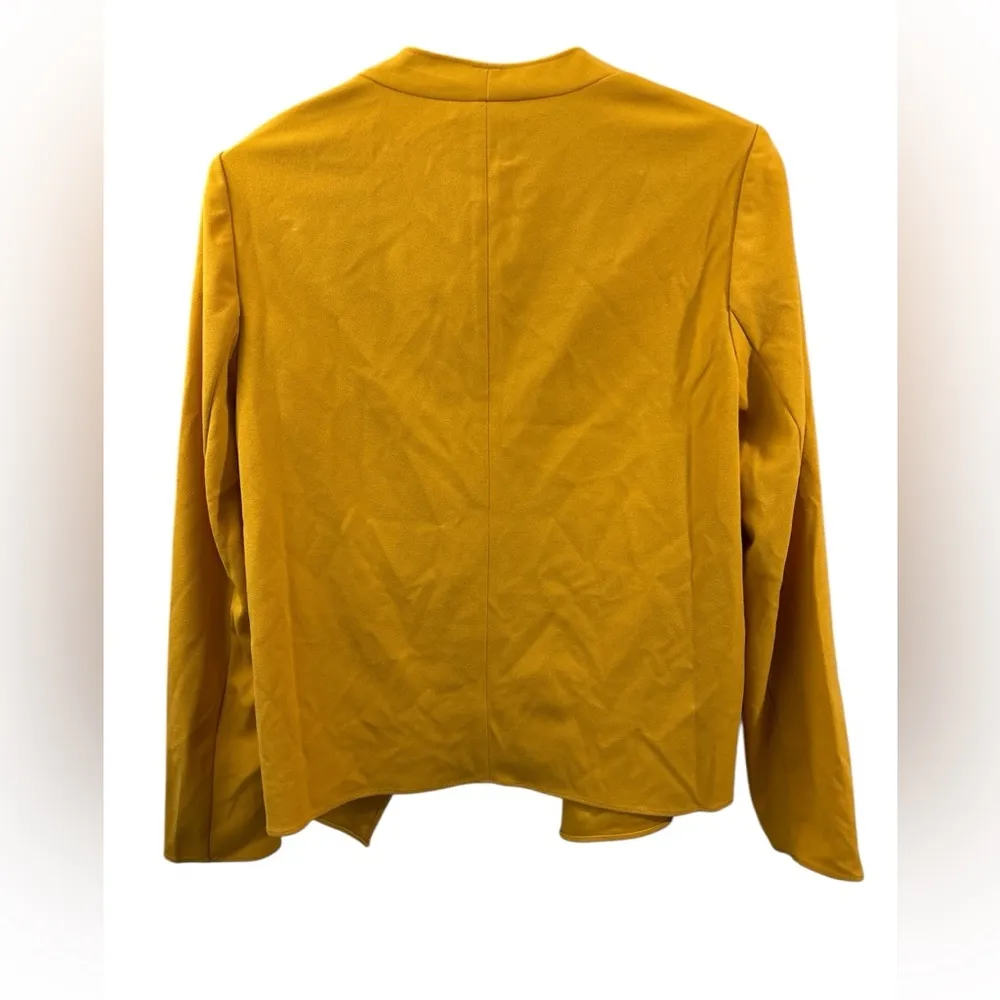 NWT Nine West draped front Cardigan Blazer XS Cezanne Yellow Business Career - Image 2